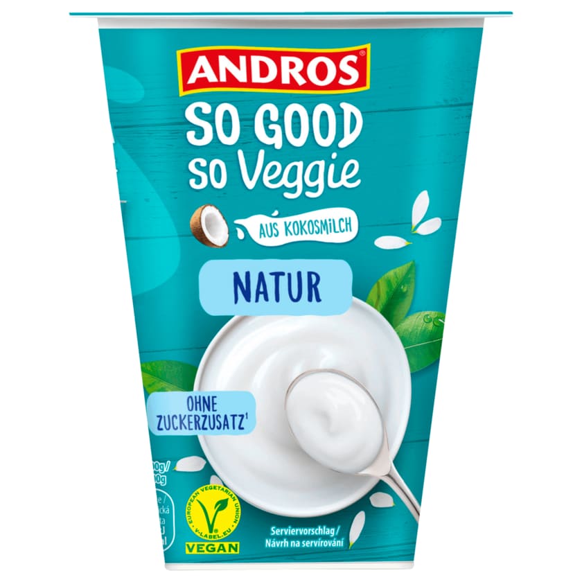 Andros Joghurt aus Kokosmilch Natur vegan 350g